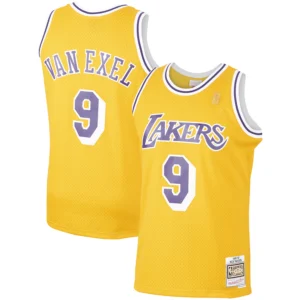 Nick Van Exel - Los Angeles Lakers - 1996/97- Men's Mitchell & Ness Hardwood Classics jersey